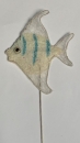 Krepp-Fisch weiss-blau
